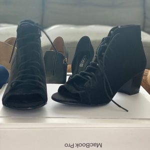 2 inch Lace on Wedge Boots